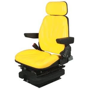 F10A4055 - Seat, F10 Series w/ Isolator, Low Pro Air Suspension, Yellow Vinyl - Image 1
