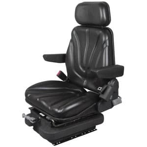 F10M4115 - Seat, F10 Series, Low Pro Mechanical Suspension, Black Vinyl - Image 1