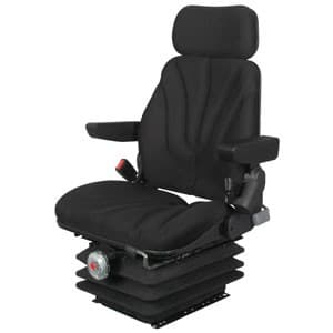 F10M6100 - Seat, F10 Series, Mechanical Suspension, Black Cloth - Image 1