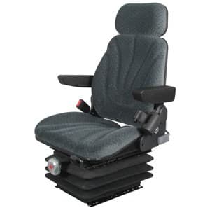F10M6105 - Seat, F10 Series, Mechanical Suspension, Gray Cloth - Image 1