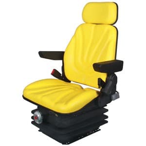 F10M6125 - Seat, F10 Series, Mechanical Suspension, Yellow Vinyl - Image 1