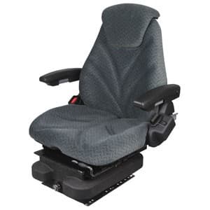 F20A5005 - Seat, F20 Series, Low Pro Air Suspension, Gray Cloth - Image 1