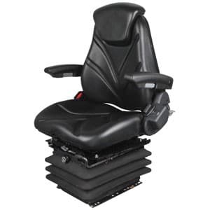 F20A7045 - Seat, F20 Series w/ Isolator, Air Suspension, Black Vinyl - Image 1