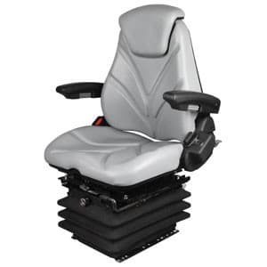 F20A7050 - Seat, F20 Series w/ Isolator, Air Suspension, Gray Vinyl - Image 1