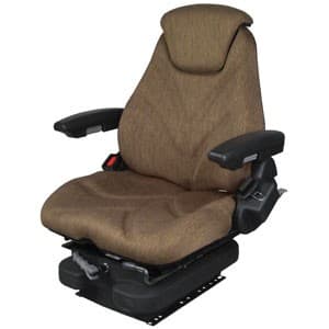 F20M5112 - Seat, F20 Series, Low Pro Mechanical Suspension, Brown Cloth