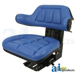 W333BU - Seat w/ Wrap Around Back w/Arms, Blue Vinyl, 265 lb / 120 kg Weight Limit