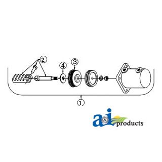 1041936M1 - Pin (ONLY) to connect rack and rod (Ref. 2)