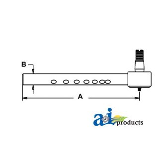 1043491M91 - Drag Link Rod (LH)