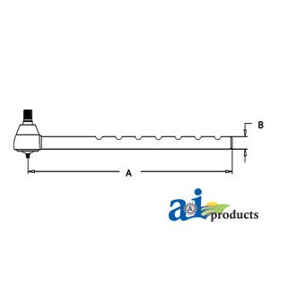 1048272M91 - Tie Rod, Inner (LH)