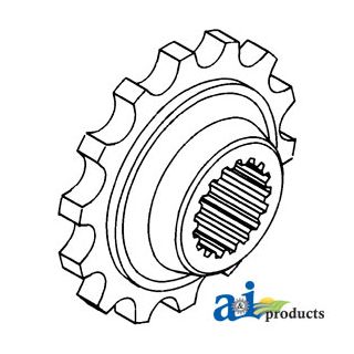 107416A - Coupler Sprocket, Rear