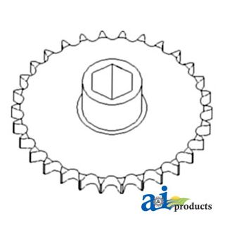 125407A1 - Sprocket Assy, Feeder Reverser w/ Rock Trap