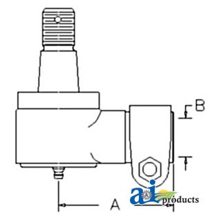 1277261C1 - Cylinder End, Power Steering (MFWD)