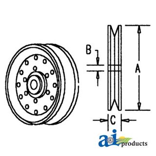 1315269C2 - Pulley, Idler (V-belt)