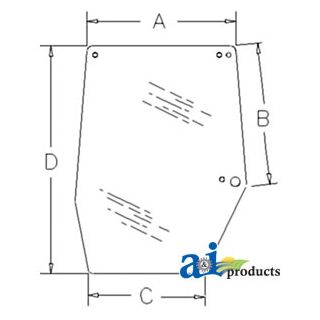 1330930C2 - Glass, Door, Upper (RH)