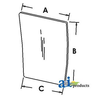 1340196C1 - Glass, Front, Lower (LH)