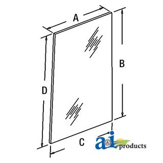 1340200C1 - Glass, Rear (LH)
