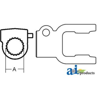 141022001 - Tractor Yoke - QD Push Pin