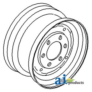 1611404M1 - Rim, Front Wheel 8l X 16