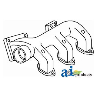 166871A - Manifold, Exhaust (Front)