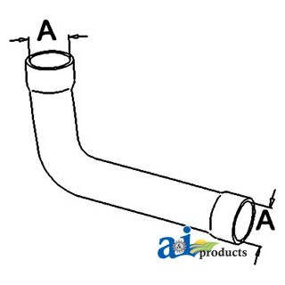 1671076M1 - Radiator Hose, Upper