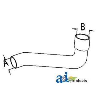 1695564M1 - Radiator Hose, Bottom