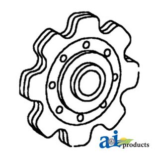 176283C91 - Sprocket, Lower Idler