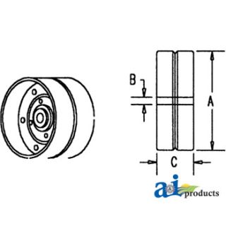 176579C1 - Pulley, Idler (Flat)