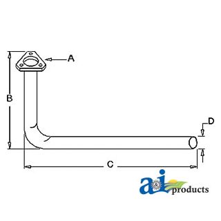 181600M92 - Exhaust Pipe
