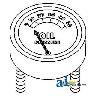 1853097M91 - Gauge, Oil Pressure