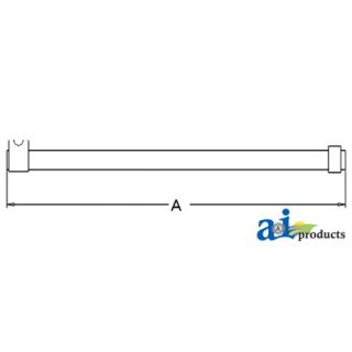 186065M91 - Tie Rod Tube w/ Clamp