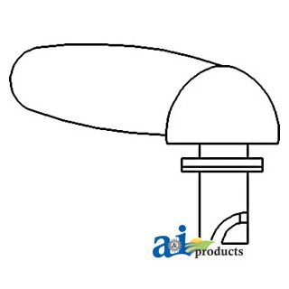 1888296M91 - Handle, Hood