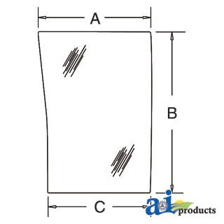 190030A5 - Glass, Front, Lower (LH)