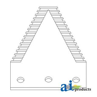191256A1 - Section, Knife; Overserrated, 3", Chrome