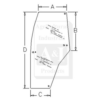 192003A6 - Glass, Door (LH)