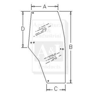 192004A6 - Glass, Door (RH)