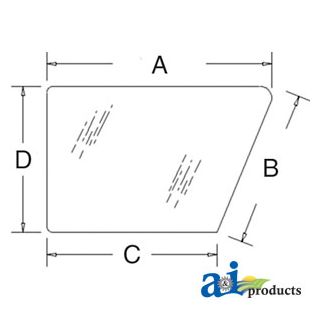 248726A1 - Glass, Door, Lower (RH); Tinted