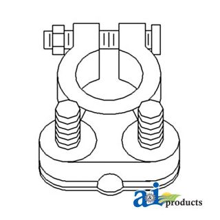 26A102 - Battery Cable Ends, Brass Reusable, (#8Ga. to 1Ga.)(2 Pk
