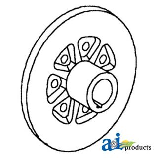 284922M1 - Hub w/ Pressure Plate for Throat Slip Clutch