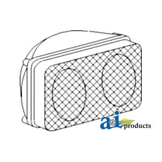 28A609 - Lamp Assembly, Halogen, Trapezoid, 5.5 X 3.75