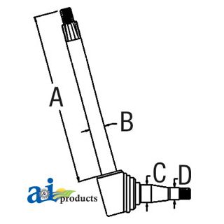 3040894M92 - Spindle (LH)