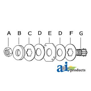 3054 - Clutch Assembly, W/ 3 Springs