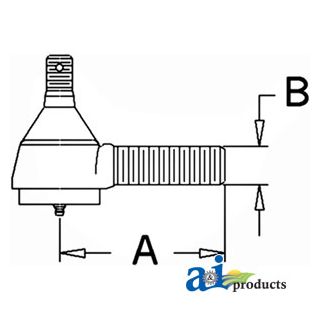 309523 - Drag Link End, Front