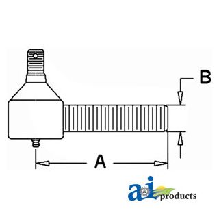309591 - Drag Link End, Front