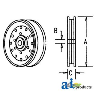 312446490 - Pulley, Idler (V-Belt)