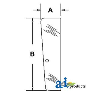 3233053R1 - Glass, Door, Front