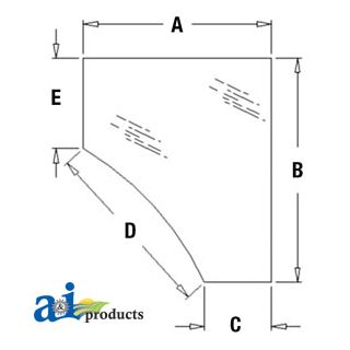 338426A1 - Glass, Door, Lower (LH)