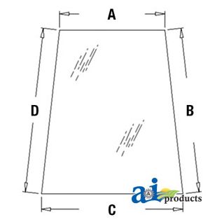 338429A1 - Glass, Door, Upper (LH)
