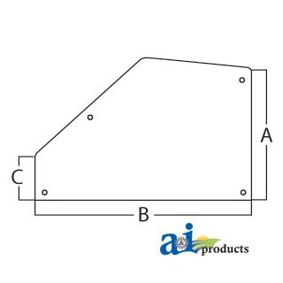 3389398M2 - Glass, Door, Rear (RH/LH)