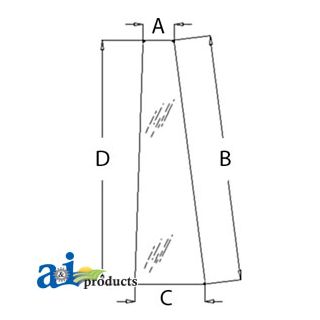 3389399M2 - Glass, Door, Front (RH/LH)