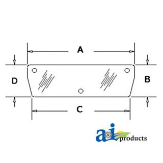 3476137M1 - Glass, Rear, Lower